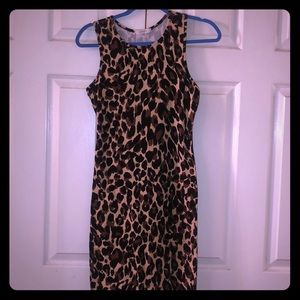 Leopard midi dress